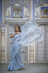 Gahna Blue Tari Saree