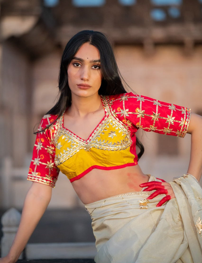 Gajari Aangi Blouse - House of Baisa
