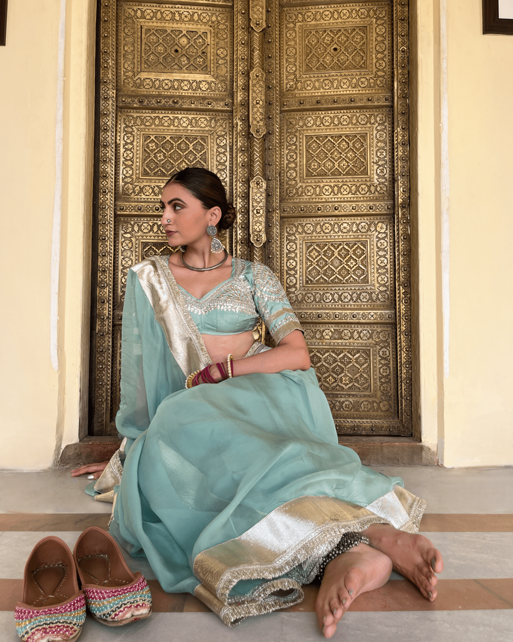 Kamini Organza Saree - House of Baisa
