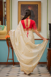 Laal Aangi Blouse - House of Baisa