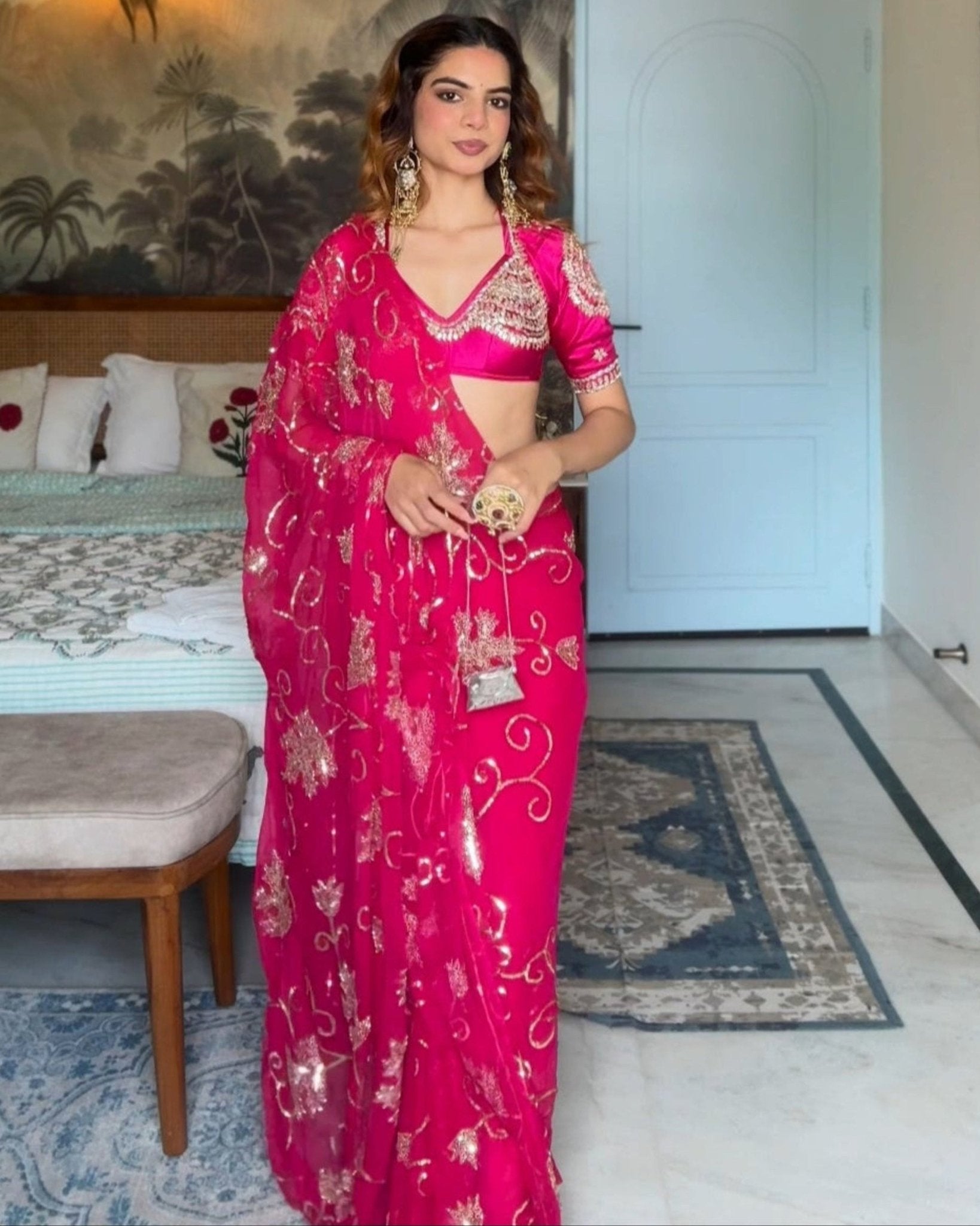 Maharani Pink Aangi - House of Baisa