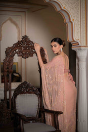 Mallar Beige Tari Saree - House of Baisa