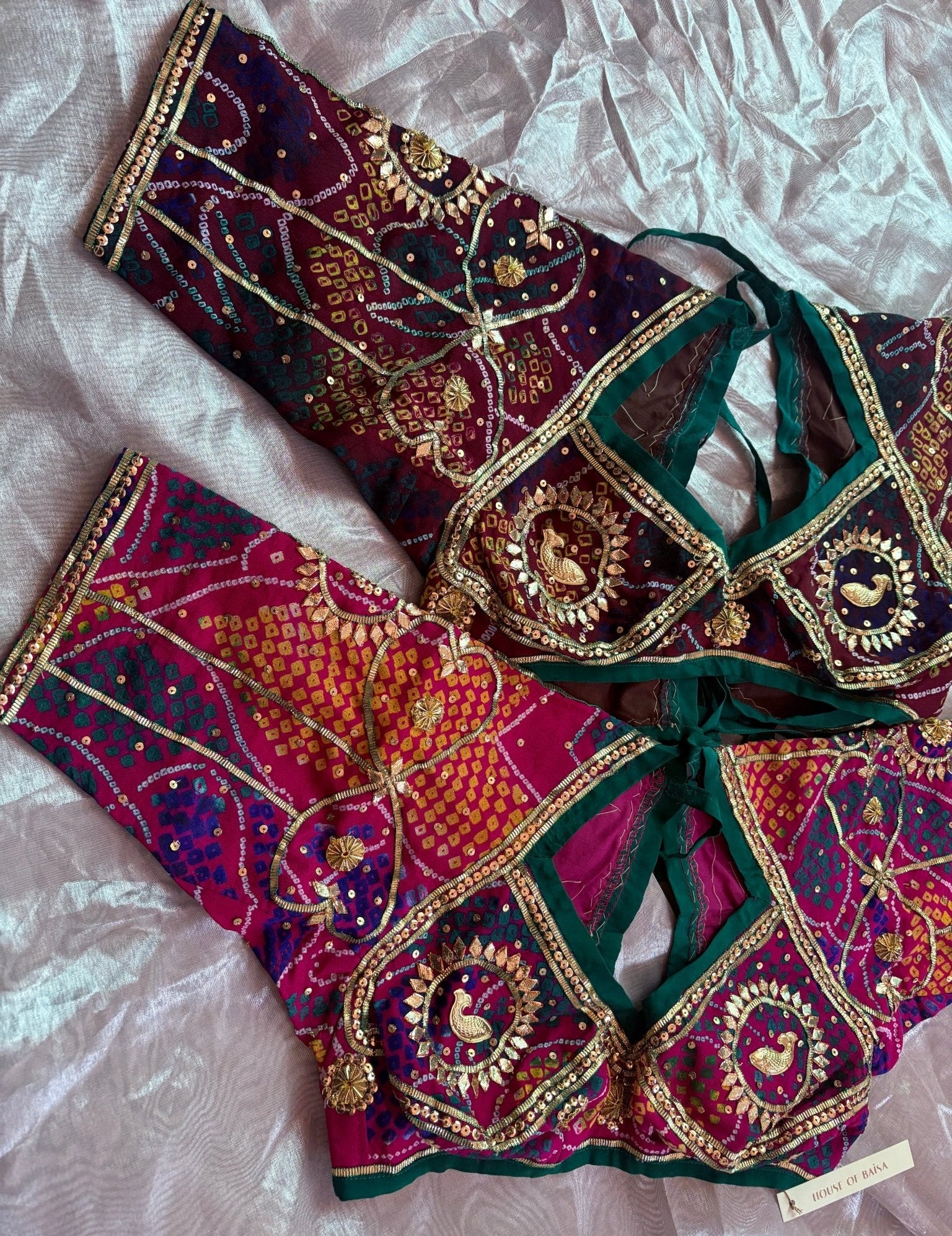 Matasya Bandhej Aangi Blouse - House of Baisa