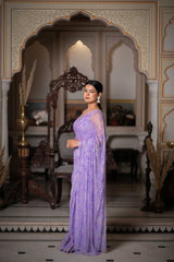 Moh Purple Tari Saree