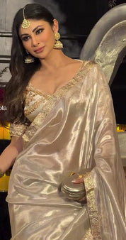 Mouny Satin Pure Gota Aangi Saree set - House of Baisa