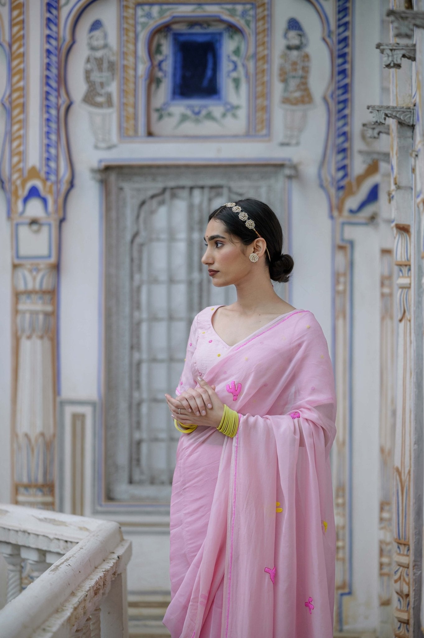 Rajrani Pink Buta Saree - House of Baisa