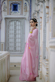Rajrani Pink Buta Saree - House of Baisa