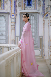 Rajrani Pink Buta Saree - House of Baisa