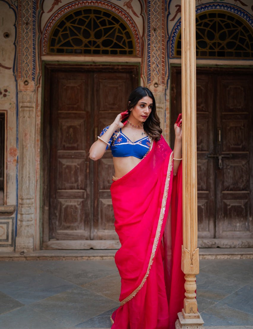 Rangilee Rani Organza Saree - House of Baisa