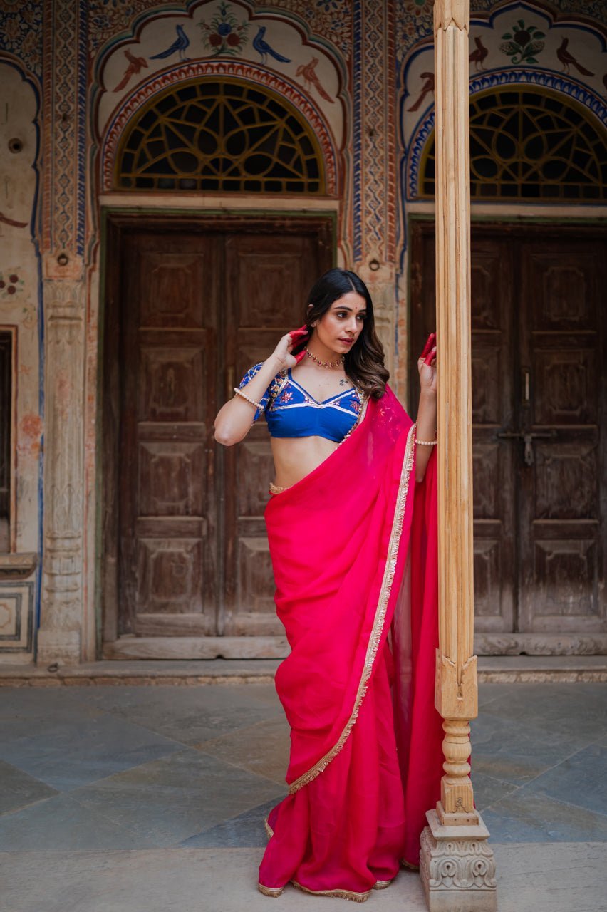 Rangilee Rani Organza Saree - House of Baisa