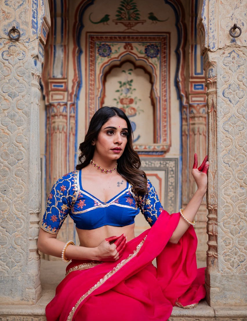 Rangilee Rani Organza Saree - House of Baisa
