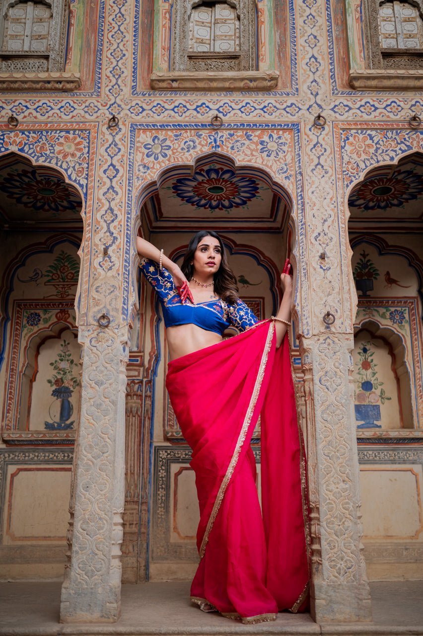 Rangilee Rani Organza Saree - House of Baisa