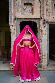 Rani Satin Aangi Lehanga Set - House of Baisa