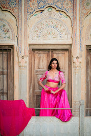 Rani Satin Aangi Lehanga Set - House of Baisa