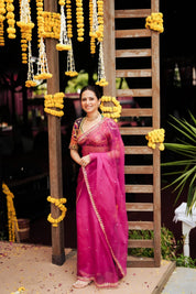Sargun Aangi Saree set - House of Baisa