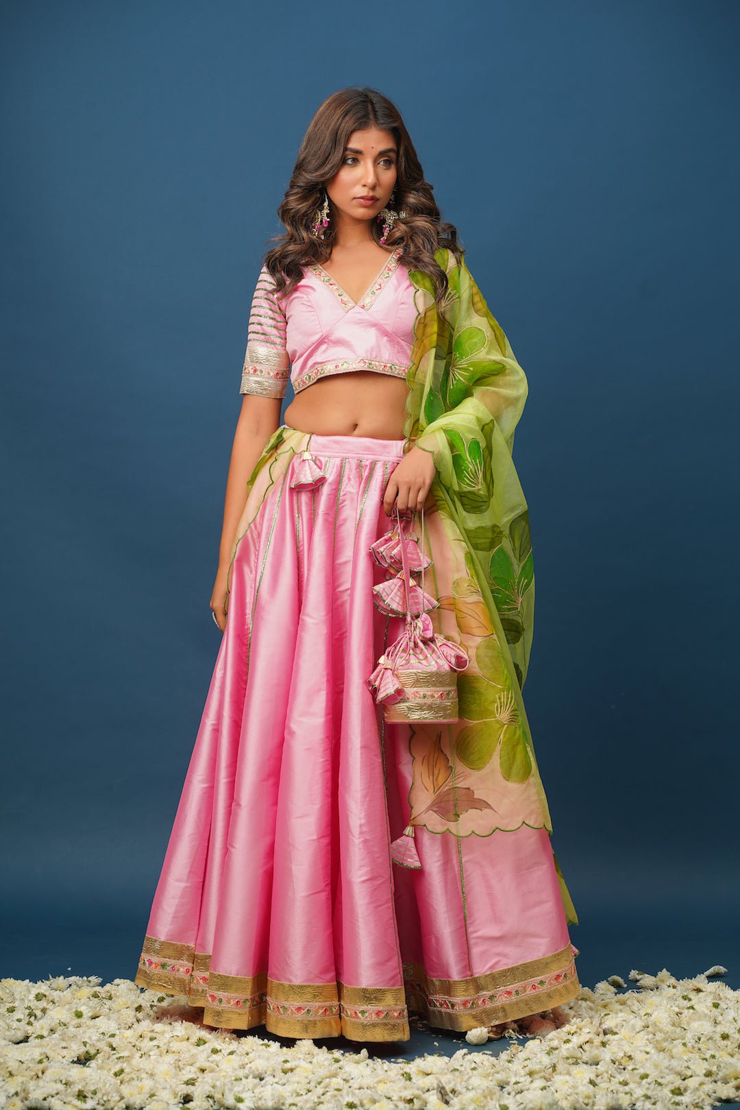 Sundari Handpainted Lehenga Set - House of Baisa