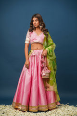 Sundari Handpainted Lehenga Set