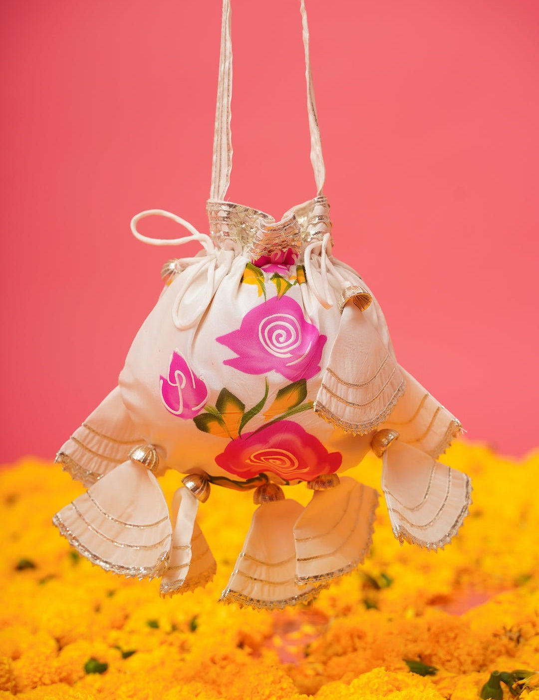 White Rose Potli - House of Baisa