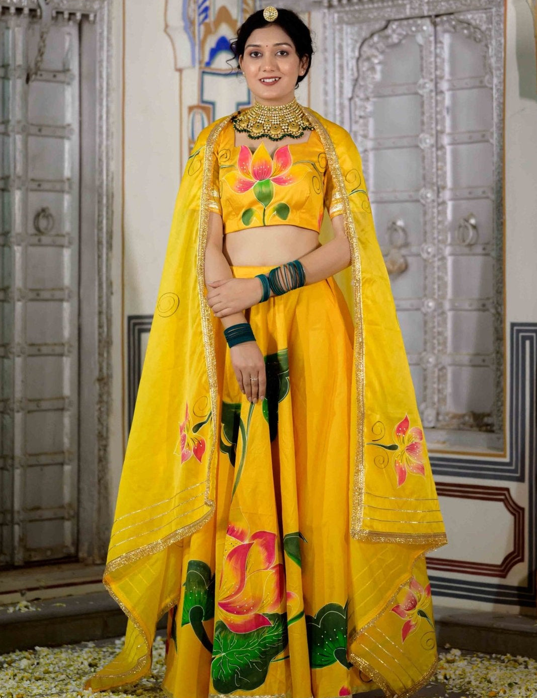 Yellow Lehenga for Women – Vibrant Handcrafted Festive Wear - House of Baisa